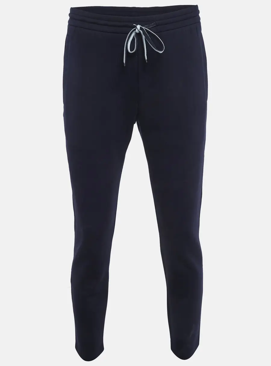 Emporio Armani Navy Blue Double Jersey Sweatpants S