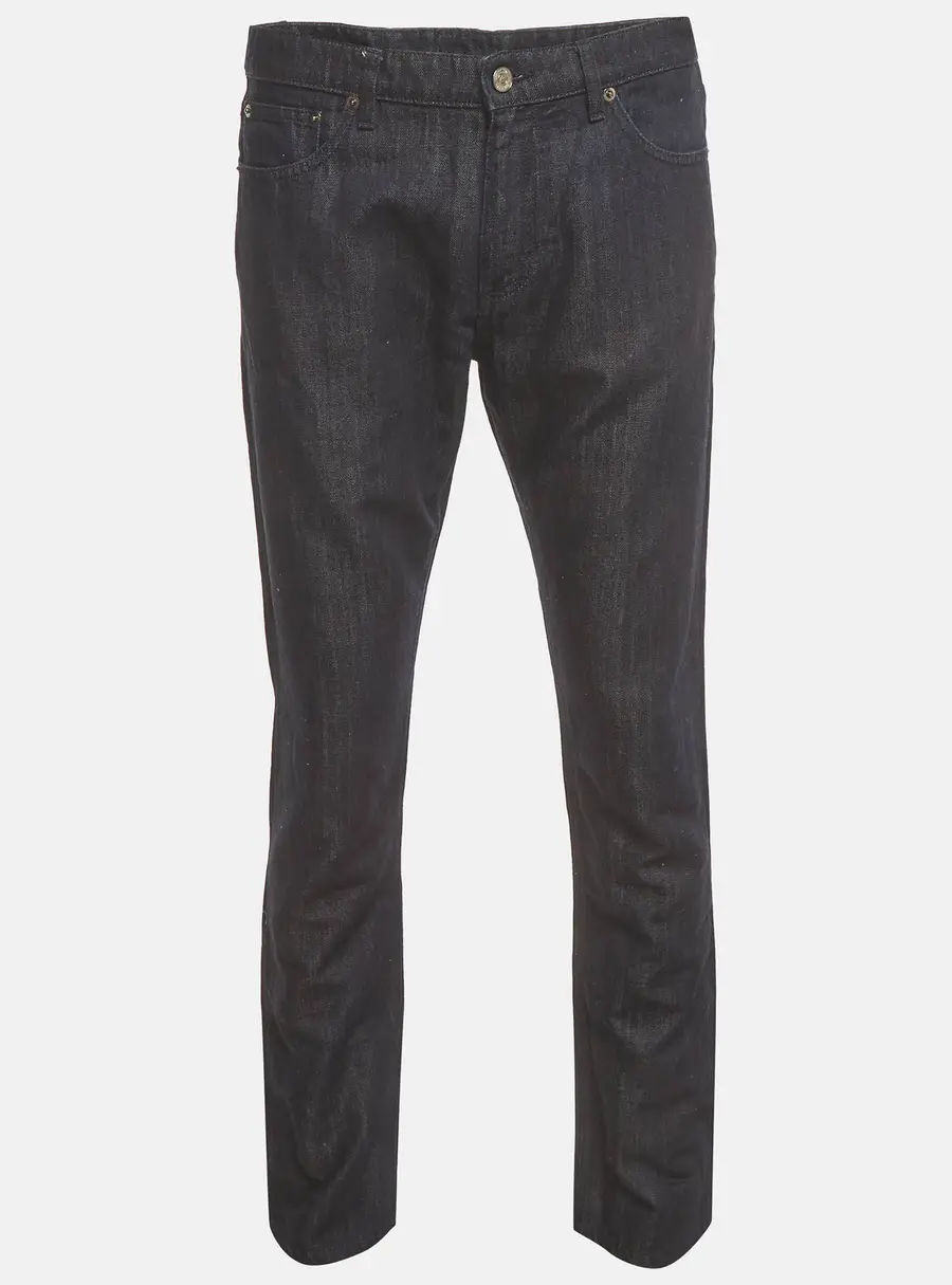 Ermenegildo Zegna Dark Blue Denim Straight Leg Jeans M/Waist 34"