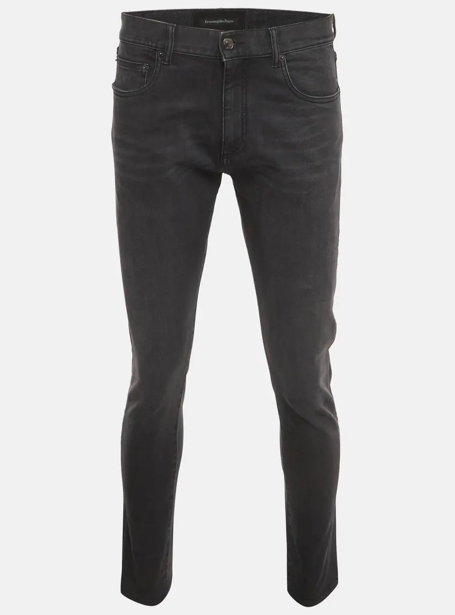 Ermenegildo Zegna Grey Denim Tapered Jeans M/Waist 33"