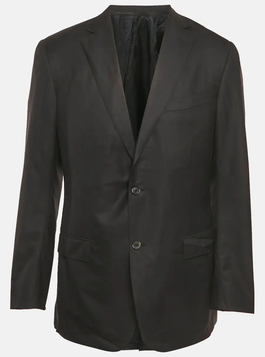 Ermenegildo Zegna Black Wool Regular Fit Blazer M
