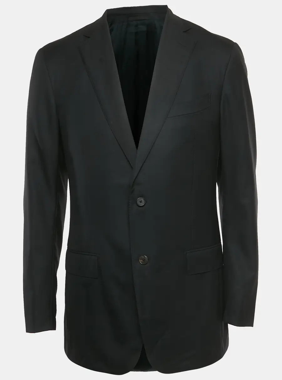 Ermenegildo Zegna Black Wool Blazer L