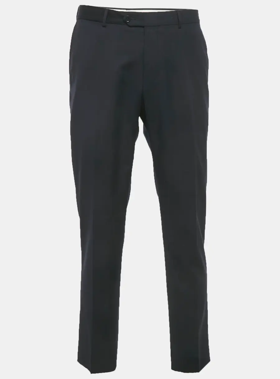 Gritti Ermenegildo Zegna Navy Blue Twill Regular Fit Pants XL/Waist 36"
