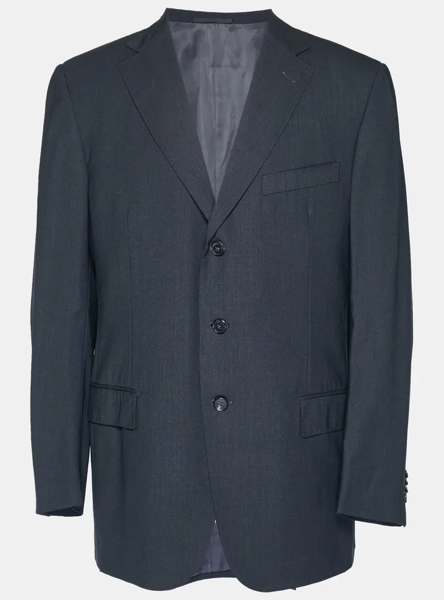 Ermenegildo Zegna Black Wool Blend Regular Fit Blazer XXL
