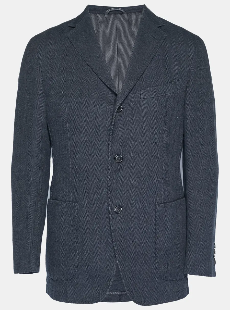 Ermenegildo Zegna Grey Wool Blend Regular Fit Blazer XL