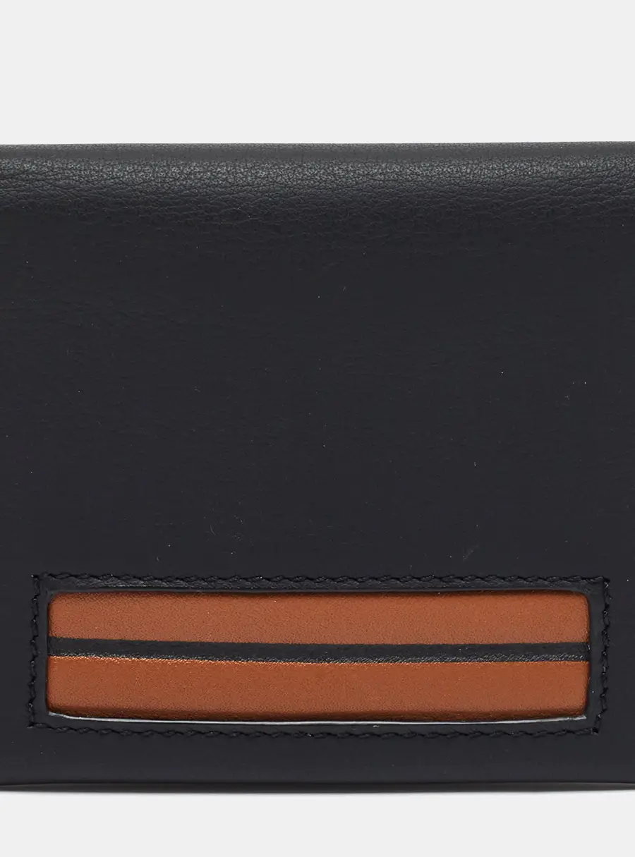 Ermenegildo Zegna Simple Black Leather Card Case