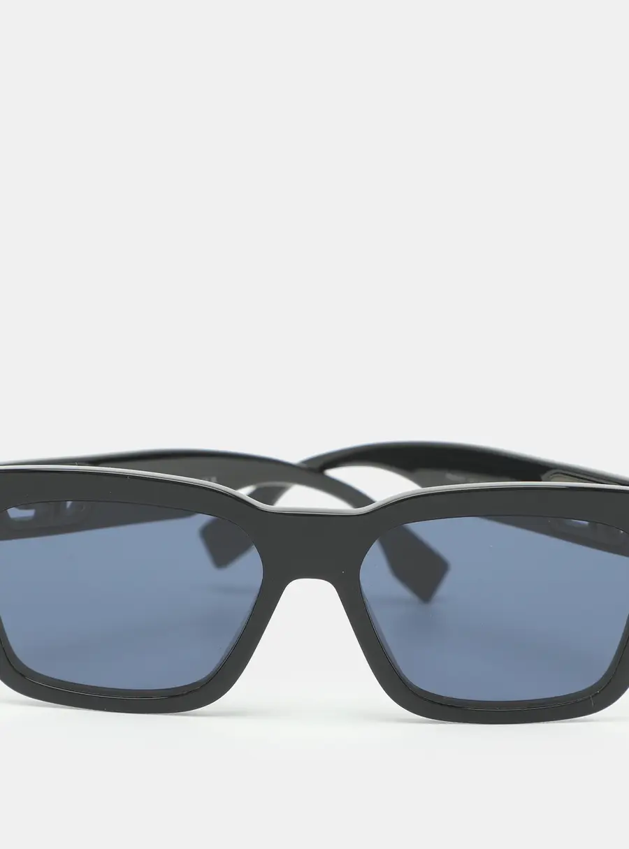 Fendi Black Acetate FE40107 Square Sunglasses