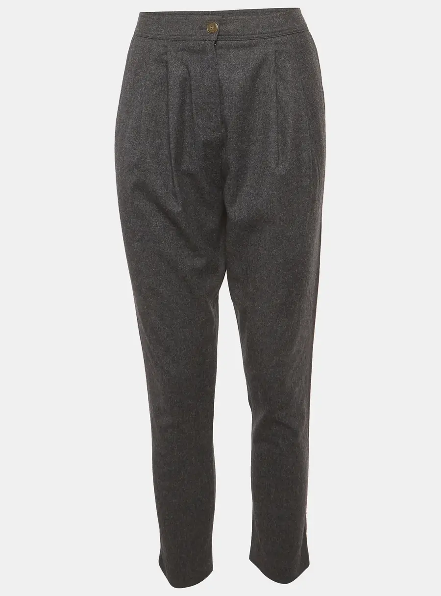 Fendi Grey Wool Trousers M