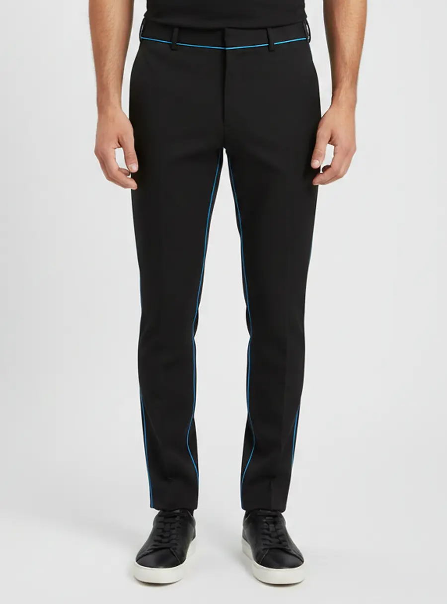 Fendi Black Gabardine Tailored Trousers M