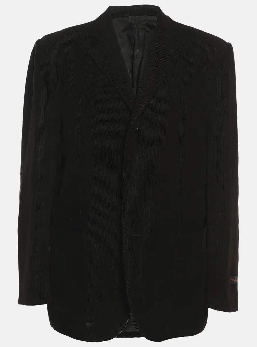 Giorgio Armani Black Wool Single Breasted Blazer XXL
