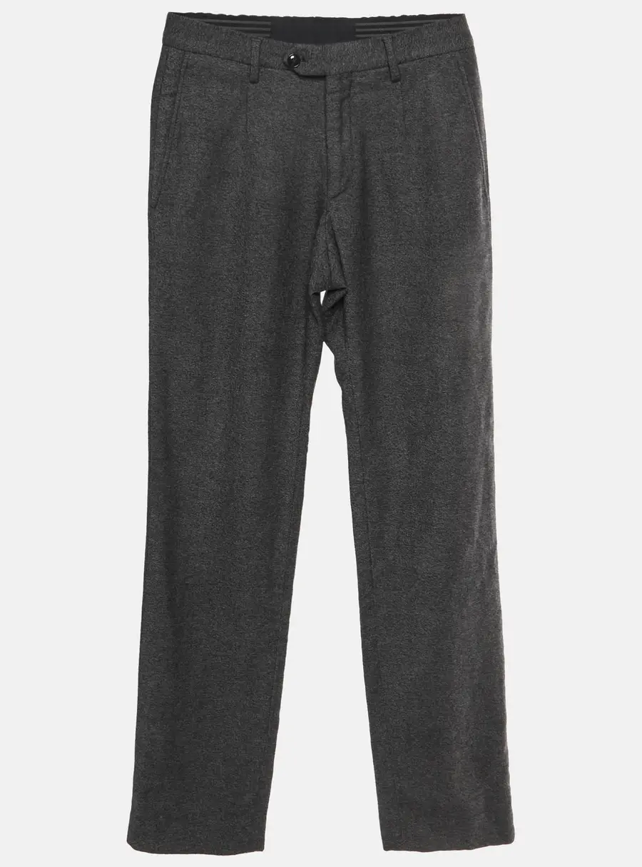 Giorgio Armani Grey Wool Skinny Trousers S