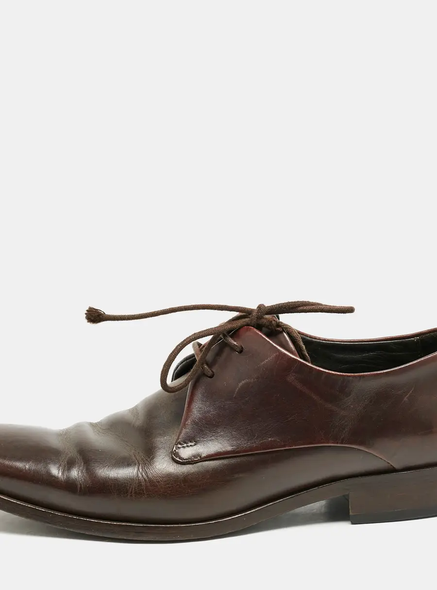 Giorgio Armani Brown Leather Classic Oxfords Size 41