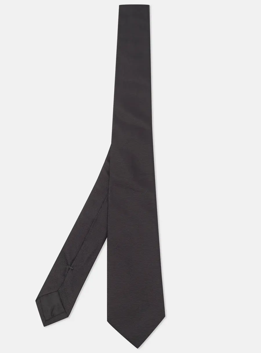 Givenchy Black Silk Skinny Tie
