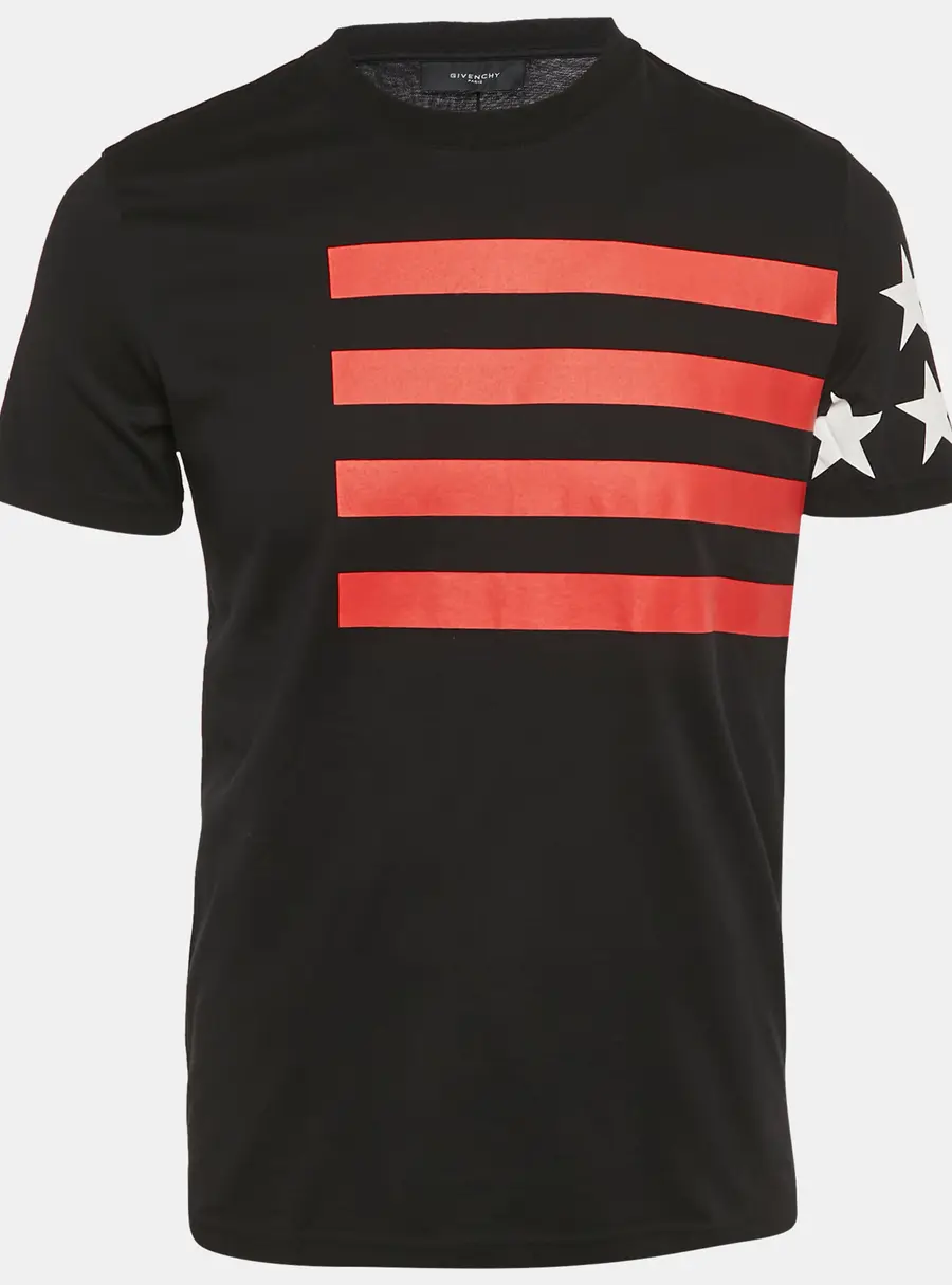 Givenchy Black Printed Jersey Crewneck T-Shirt S