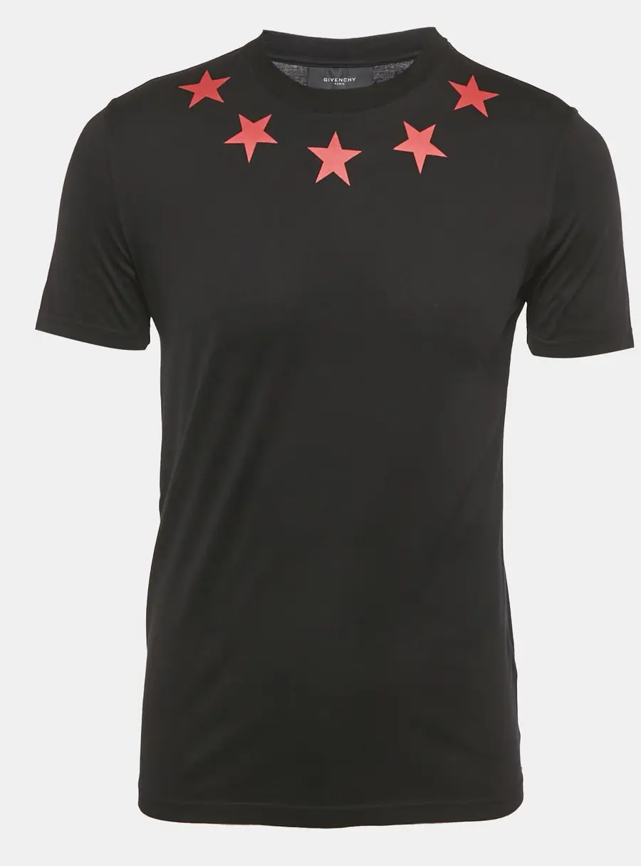 Givenchy Black Stars Print Jersey Crew Neck T-Shirt S