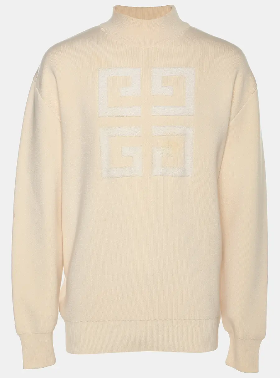 Givenchy Light Beige Wool Blend Sweater L