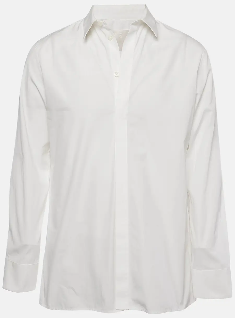 Givenchy White Cotton Long Sleeve Shirt XXL