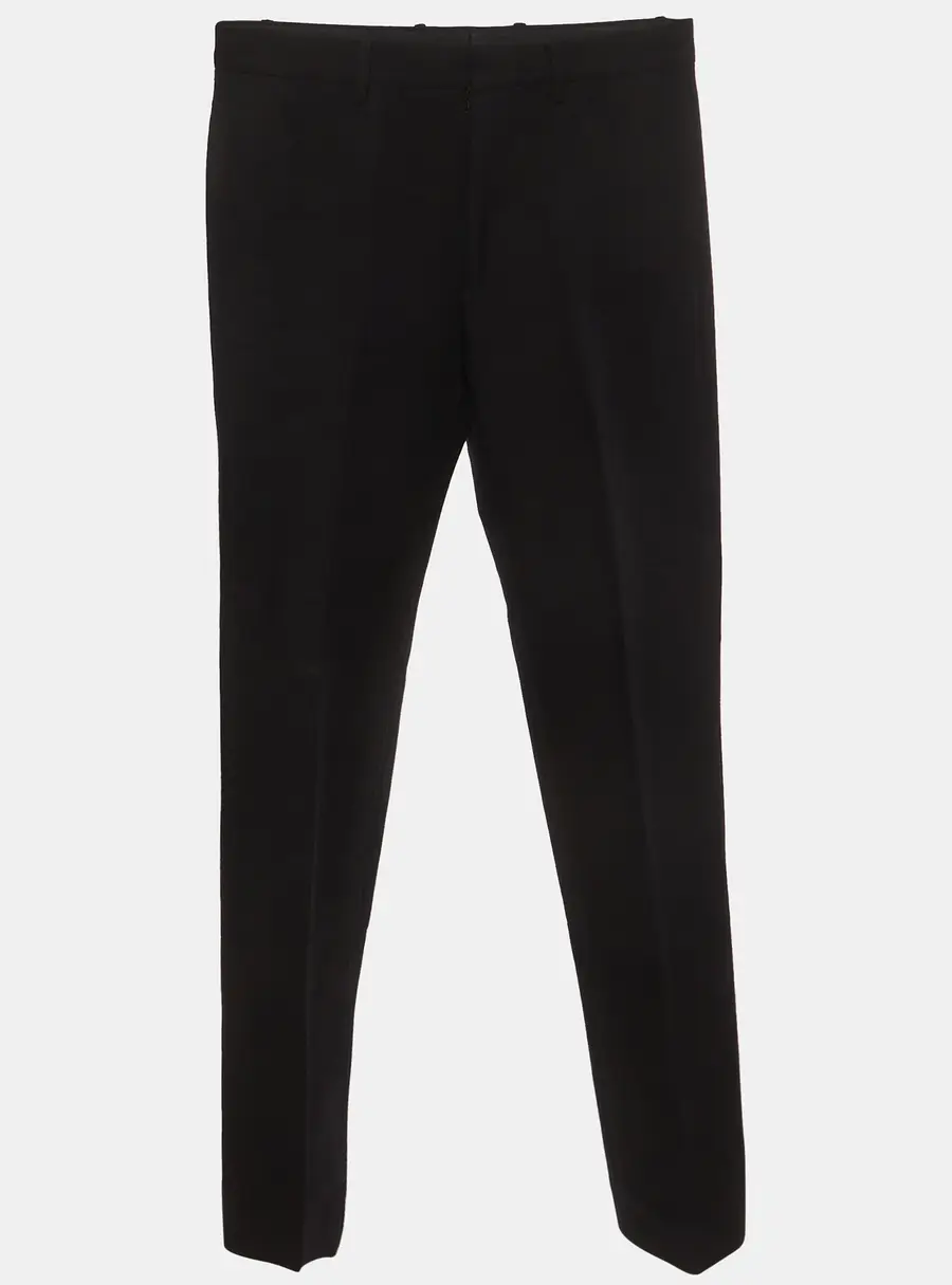 Givenchy Black Cotton Straight Leg Tailored Trousers S
