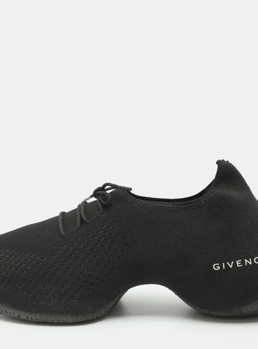 Givenchy TK-360 Size 38 Black Stretch Fabric Sneakers