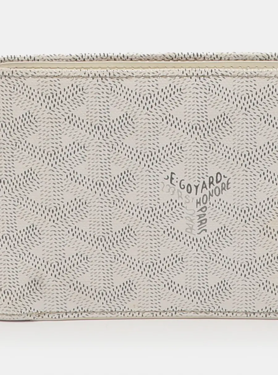 Goyard Saint Florentin White Goyardine Coated Canvas Wallet