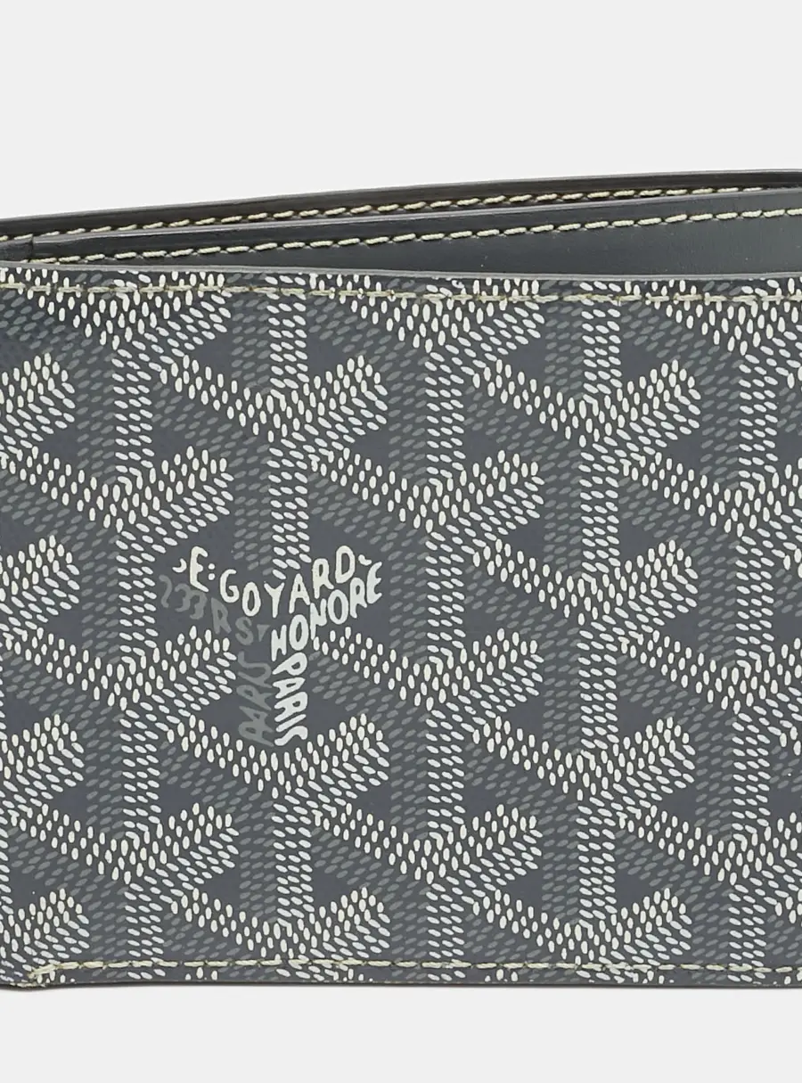 Goyard Victoire Grey Goyardine Coated Canvas Bifold Wallet