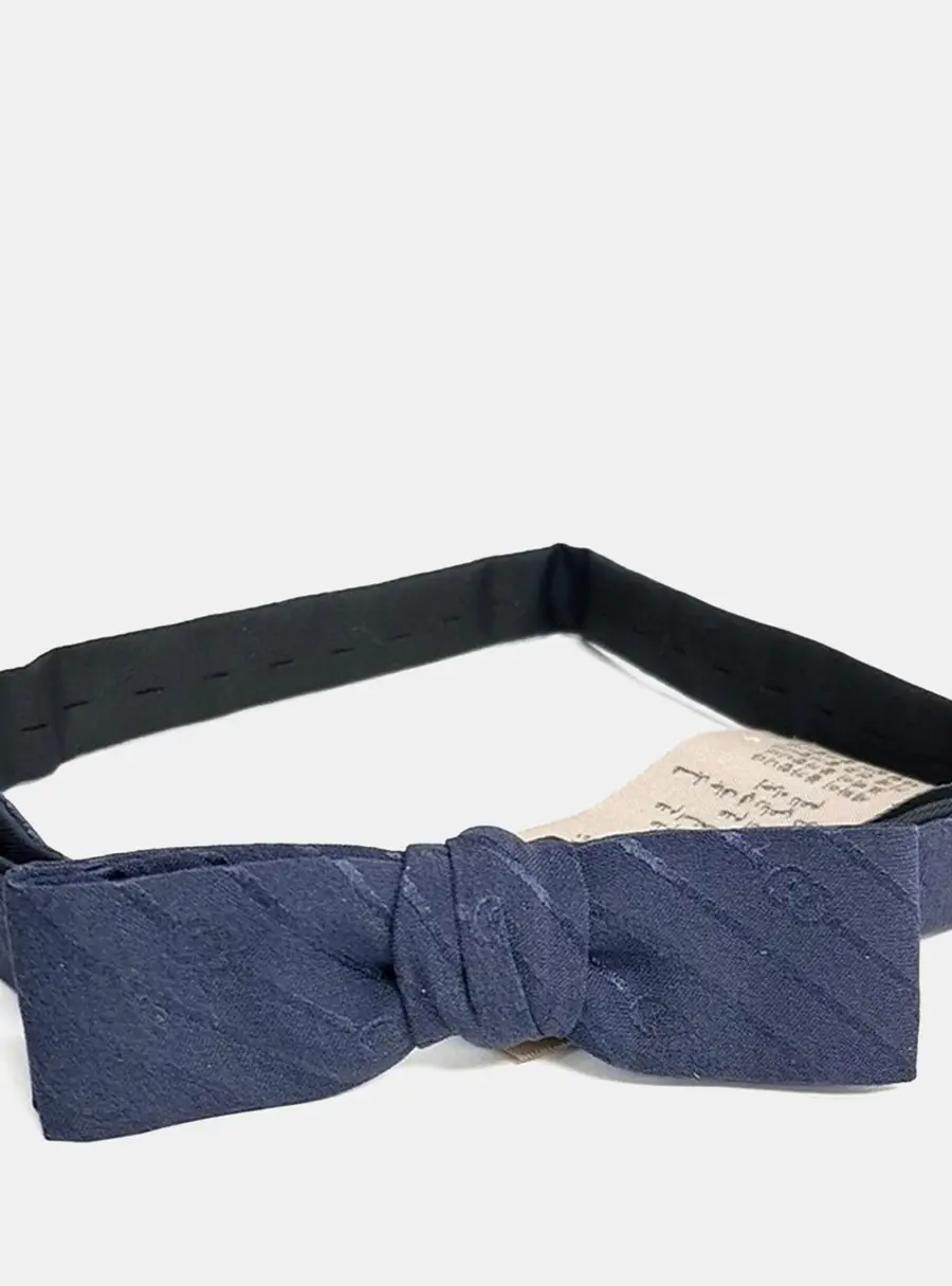 Gucci Blue Silk Bow Tie