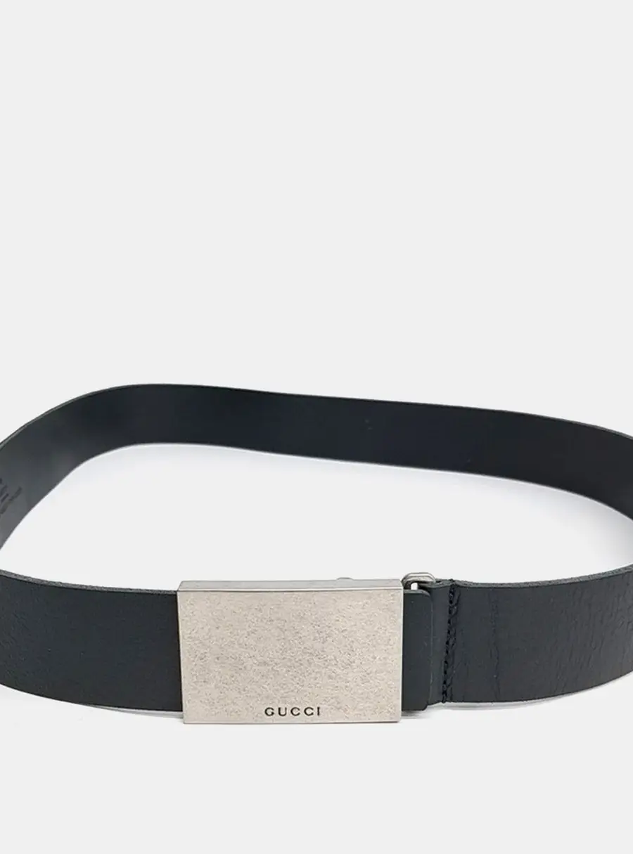 Gucci Leather Black belt (835193)