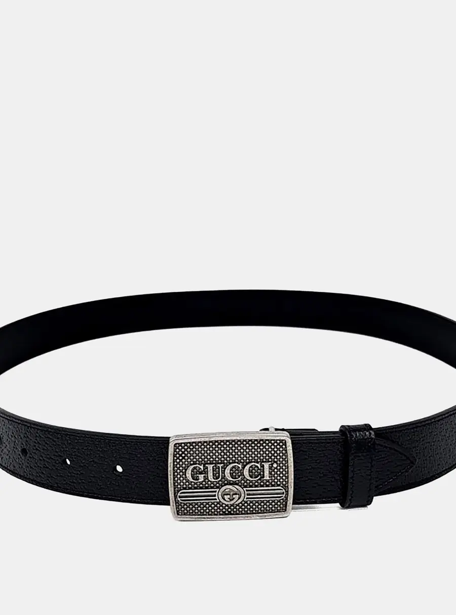 Gucci Leather Black belt (523311)