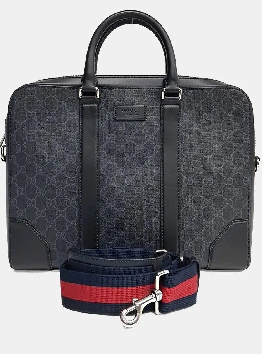 Gucci Grey PVC Briefcase (474135)