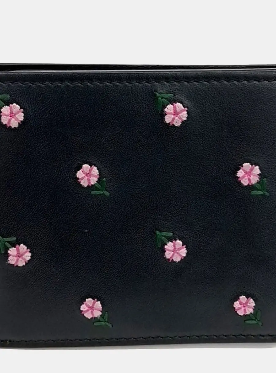 Gucci 428783 Black Leather Bi-Fold Wallet
