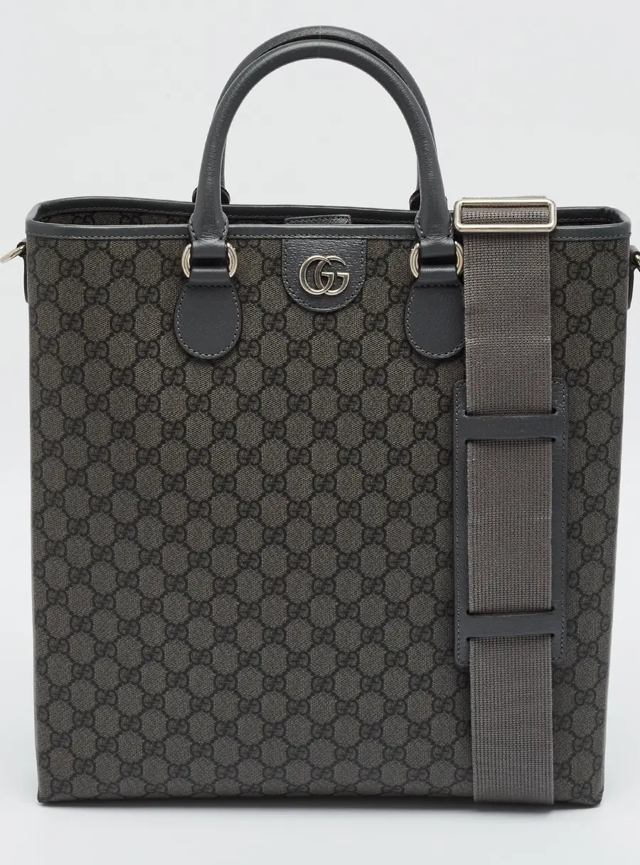Gucci Ophidia Grey GG Supreme Canvas Tote