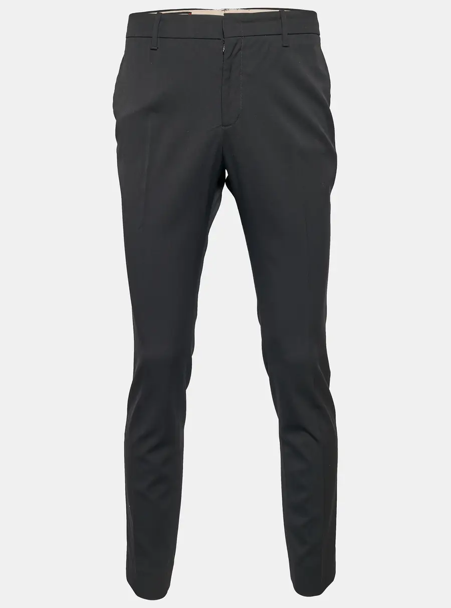 Gucci Black Wool Regular Fit Trousers M