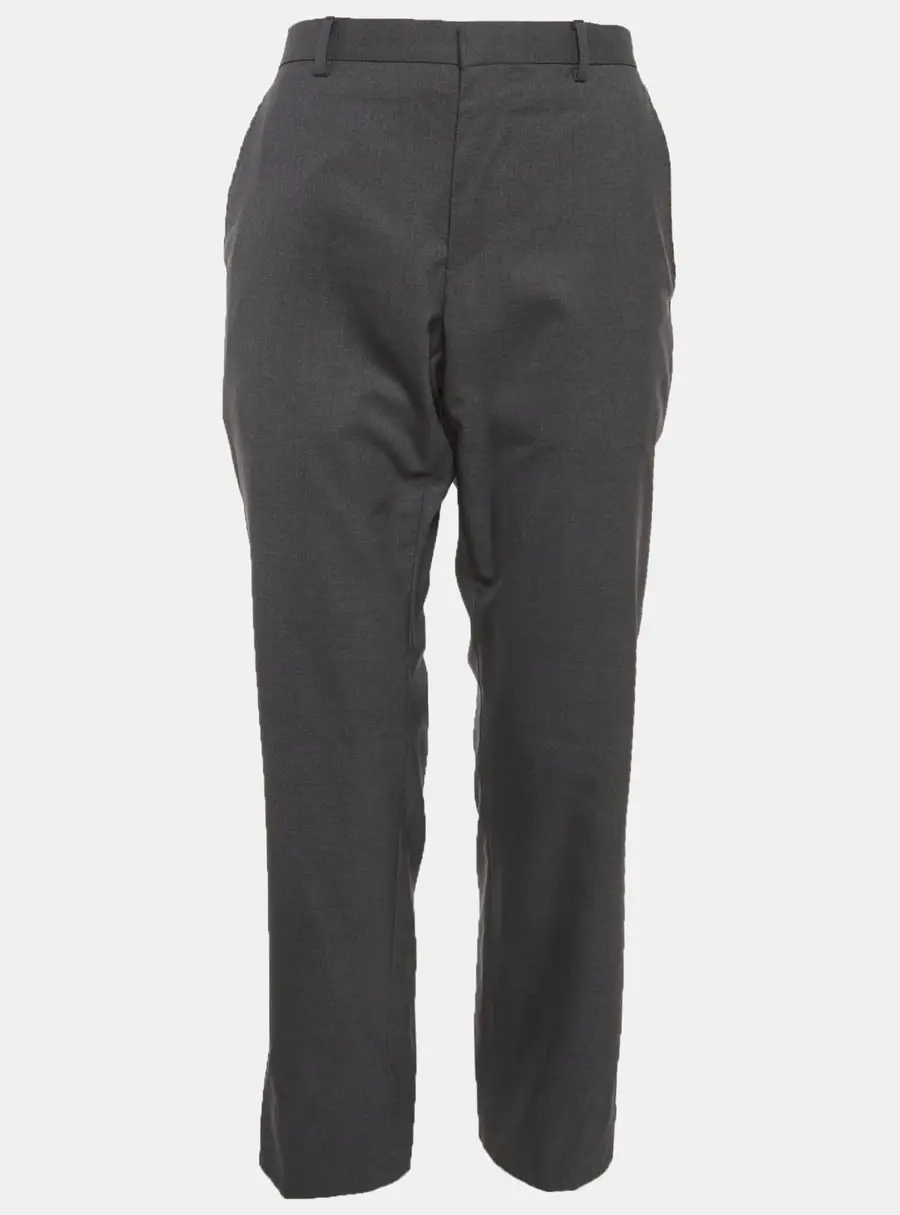 Gucci Grey Wool Regular Fit Trousers M