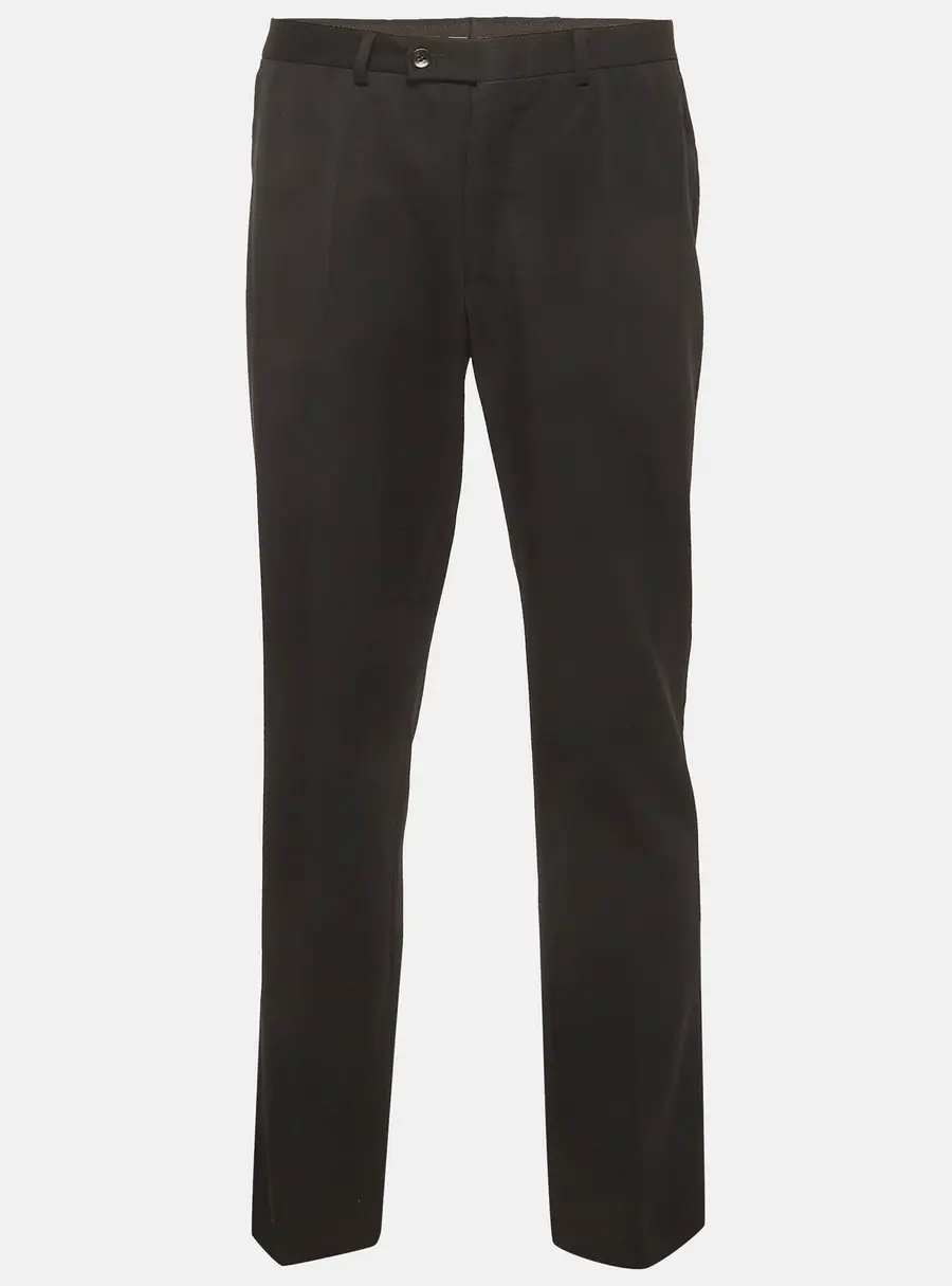 Gucci Black Gabardine Regular Fit Pants L