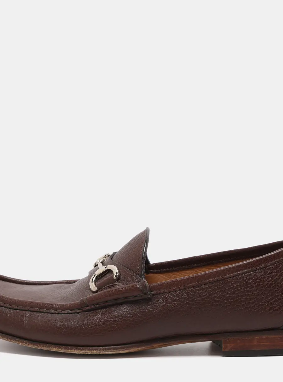 Gucci Horsebit Size 41.5 Brown Leather Loafers