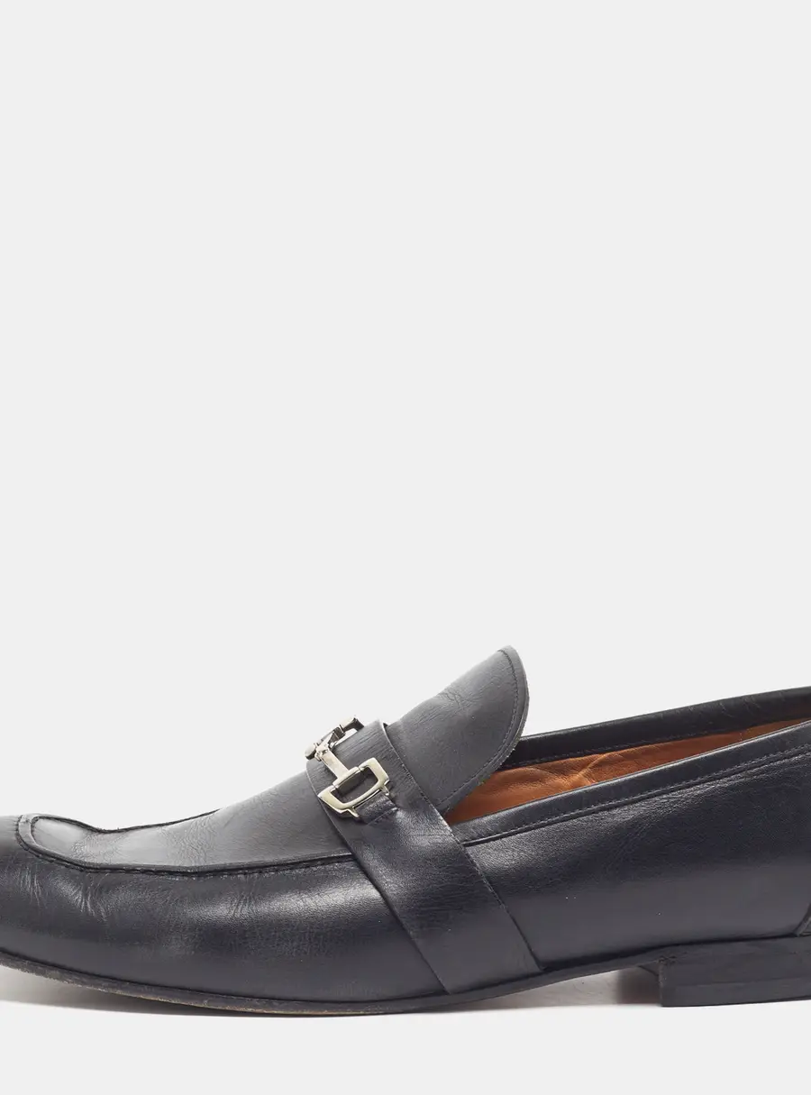 Gucci Horsebit Size 44.5 Black Leather Loafers
