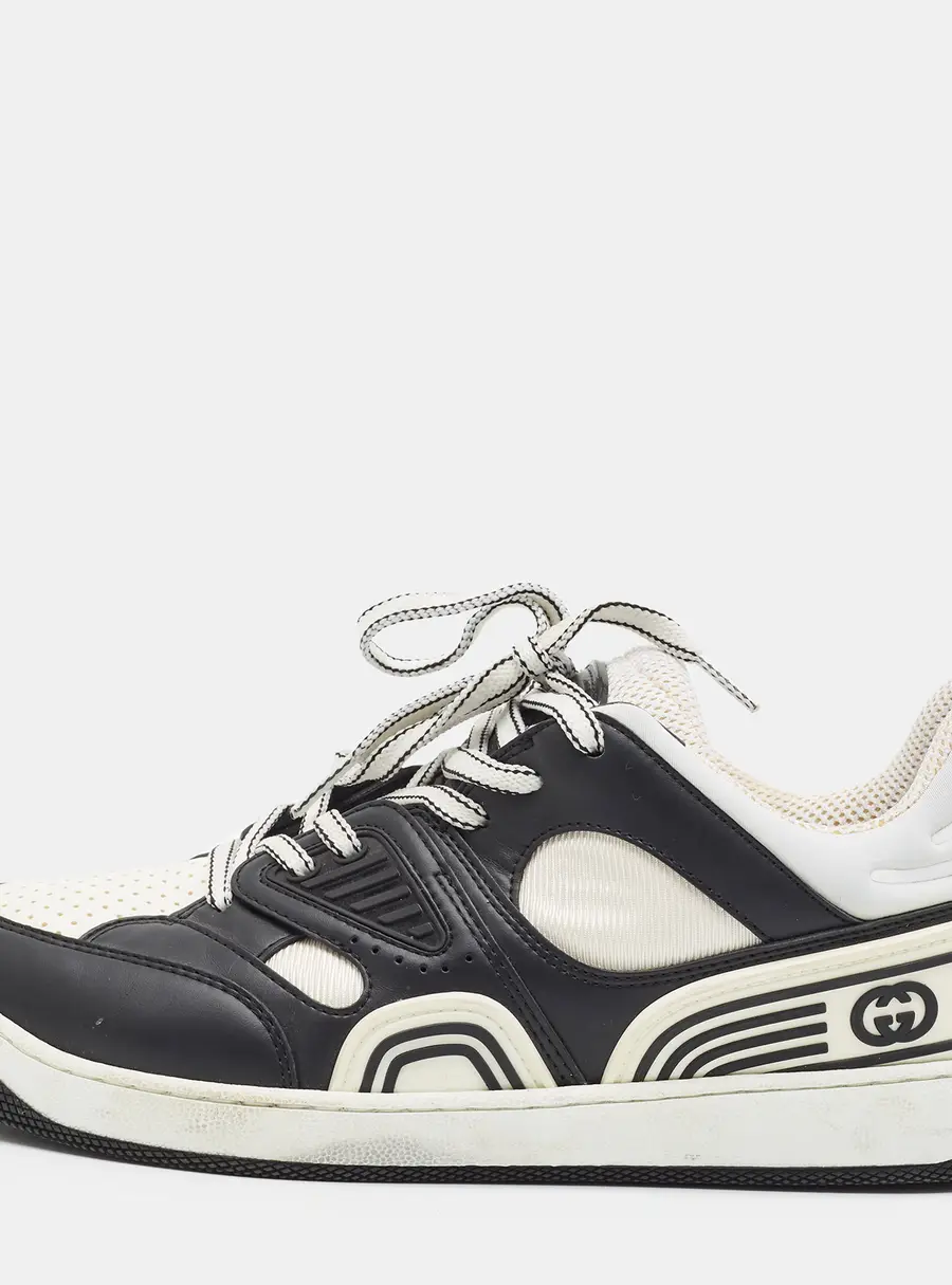 Gucci Demetra Size 42 Tricolor Fabric and Leather Low Top Sneakers