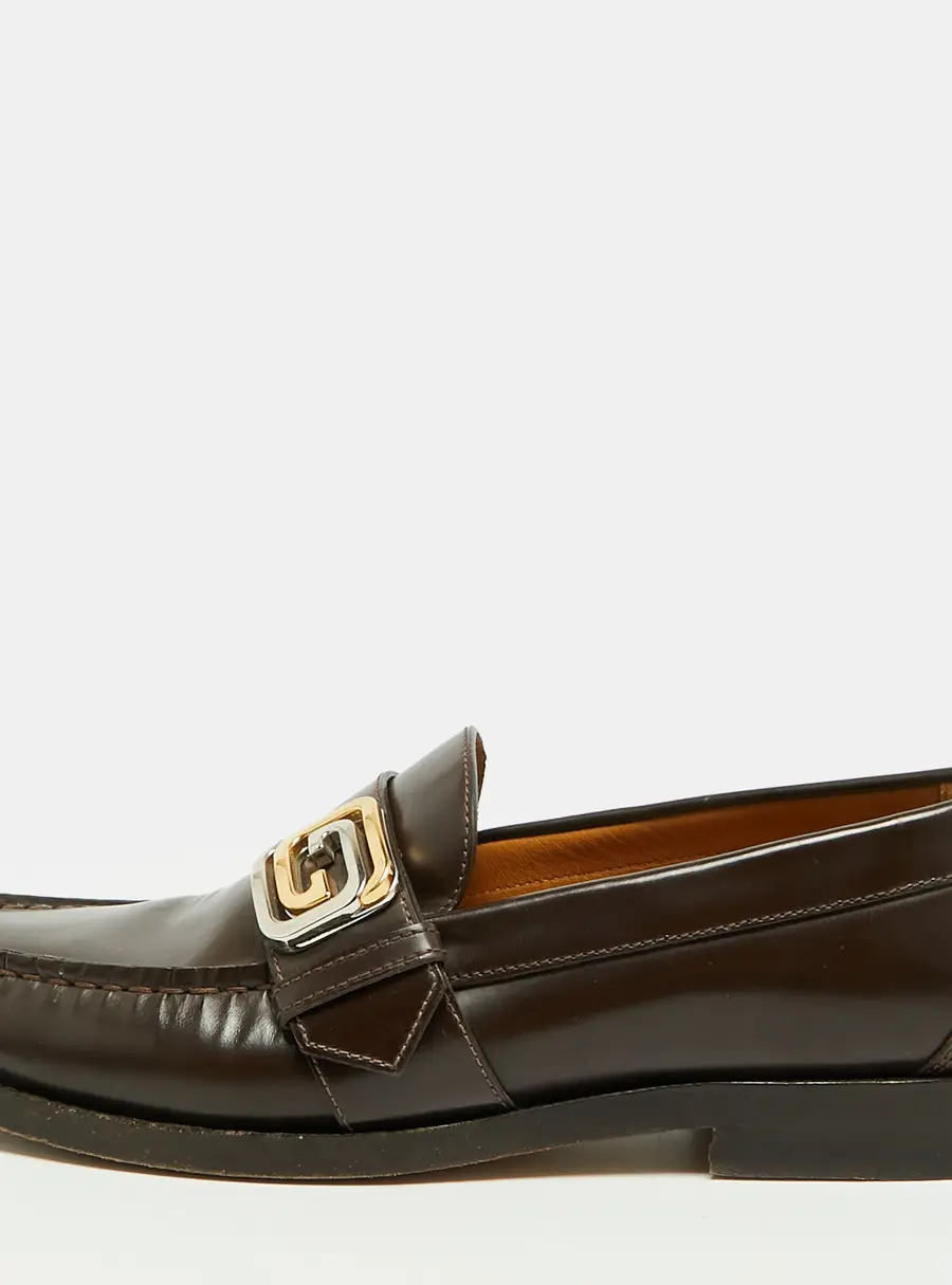 Gucci Horsebit Size 41 Brown Patent Leather Loafers