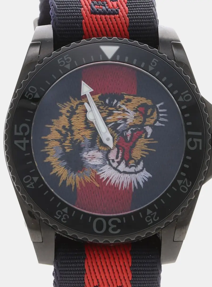 Gucci Dive 136.2 Multicolor Stainless Steel Quartz Men's Wristwatches 45mm