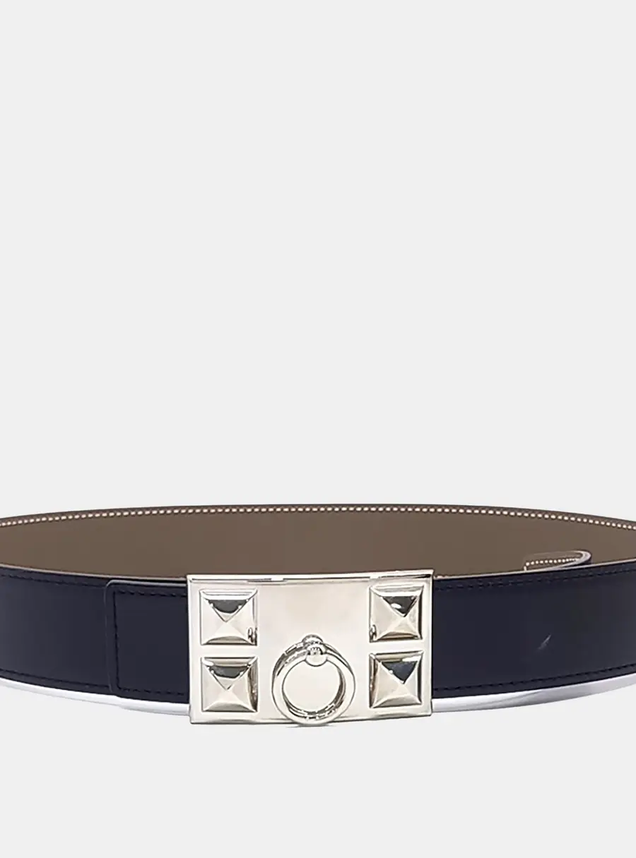 Herm&egrave;s Leather Medor belt (X)