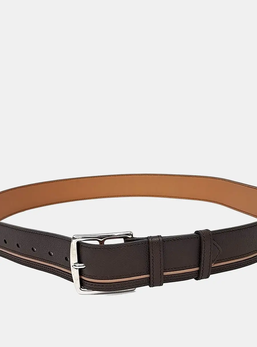 Herm&egrave;s Brown Leather Belt (L)