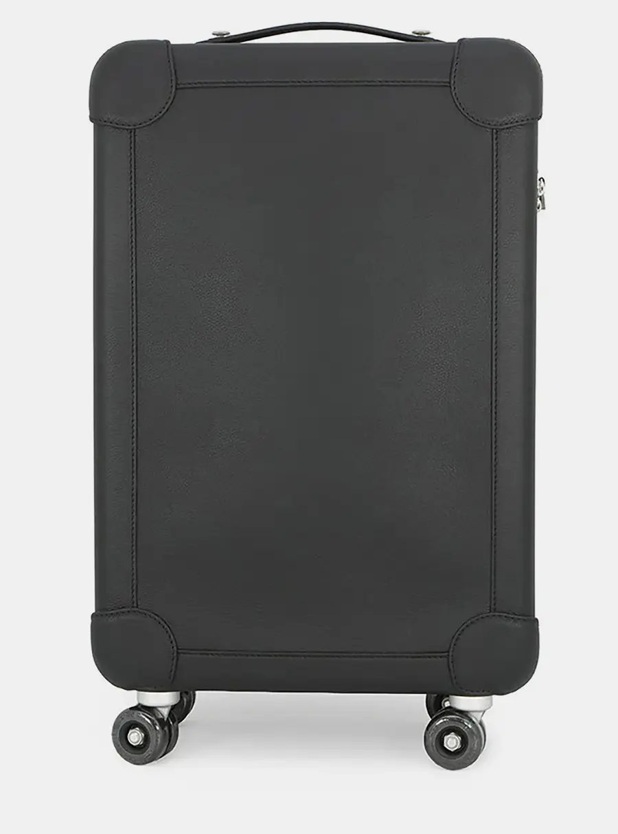 Hermes RMS Rolling Mobility Suitcase Black Taurillon Clemence Leather Suitcase Bag