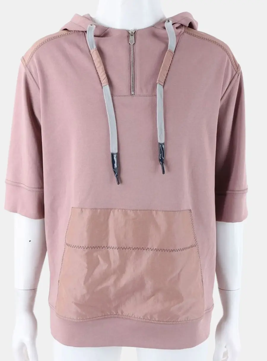 Hermès Pink Cotton Short Sleeved Hoodie