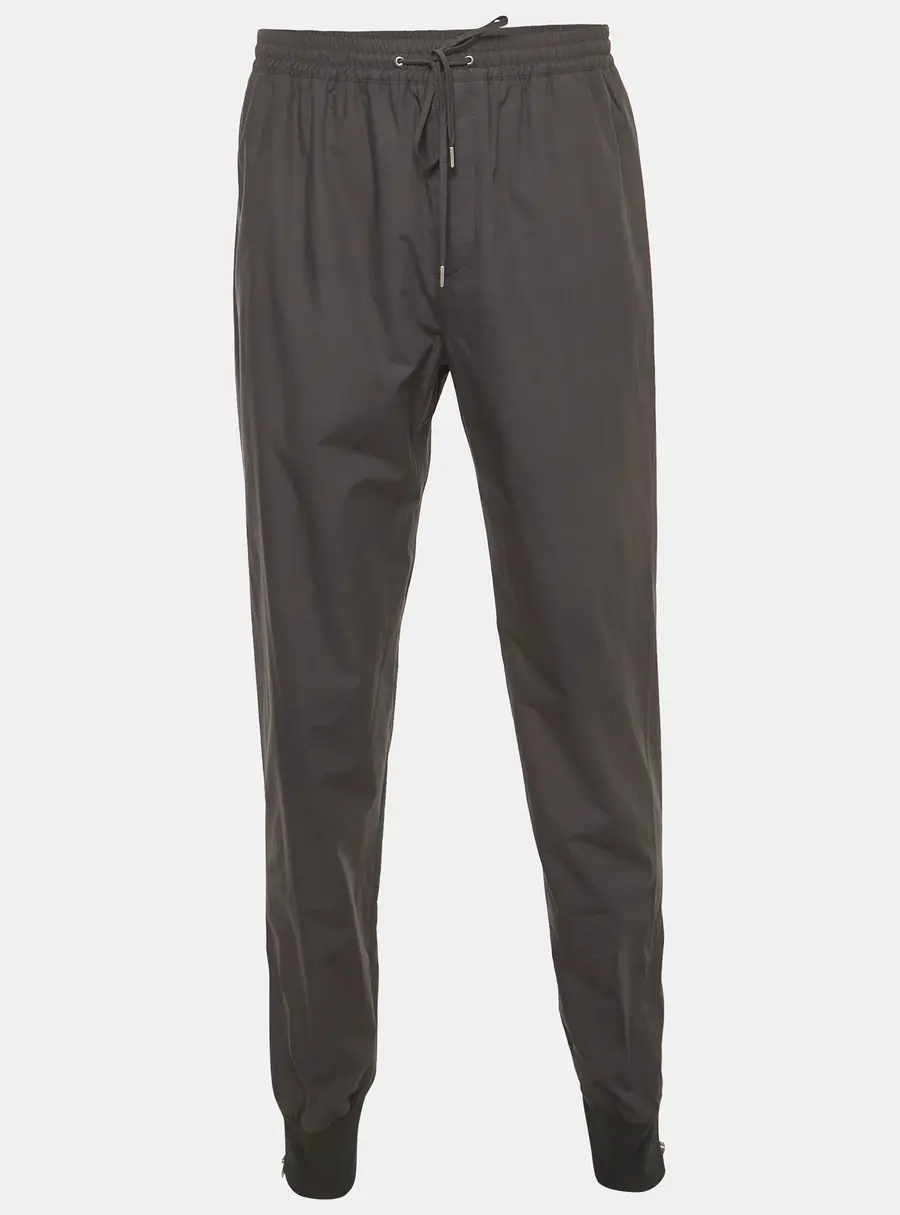 Hermes Grey Poplin Drawstring Trouser XL