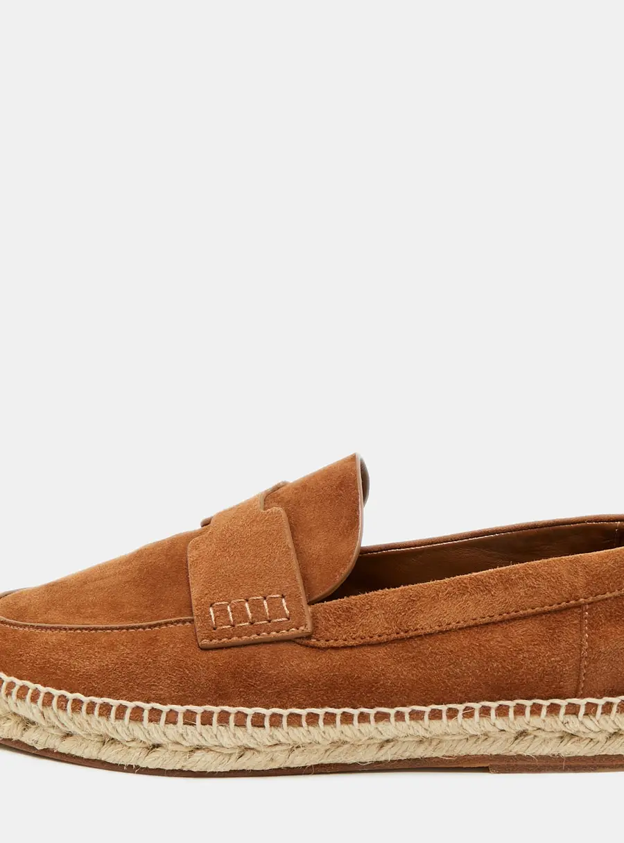 Hermes Trip Size 42 Brown Suede Slip On Espadrille