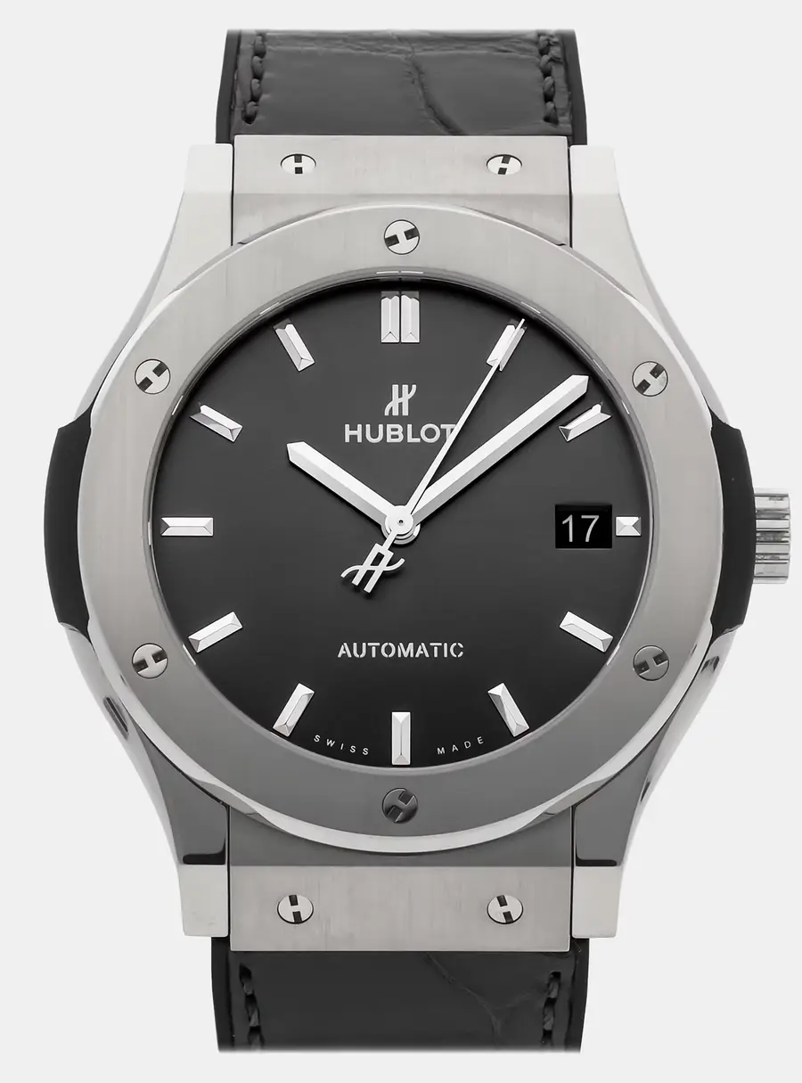 Hublot Classic Fusion 511.NX.7071.RX Automatic Gray Dial Titanium Men's Wristwatch 45mm
