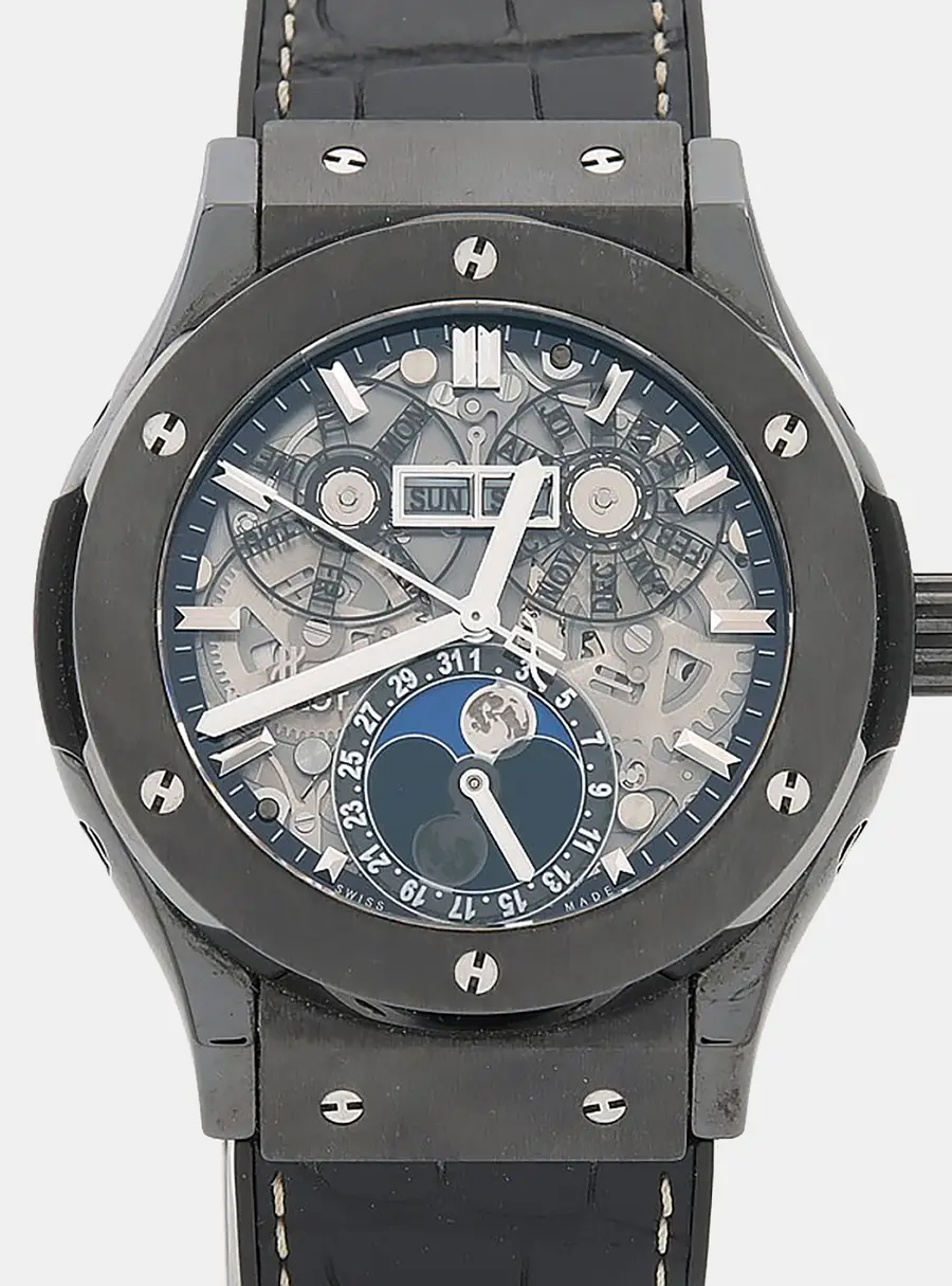 Hublot Classic Fusion Aerofusion 517.CX.0170.LR Silver Ceramic Automatic Men's Wristwatch 45mm