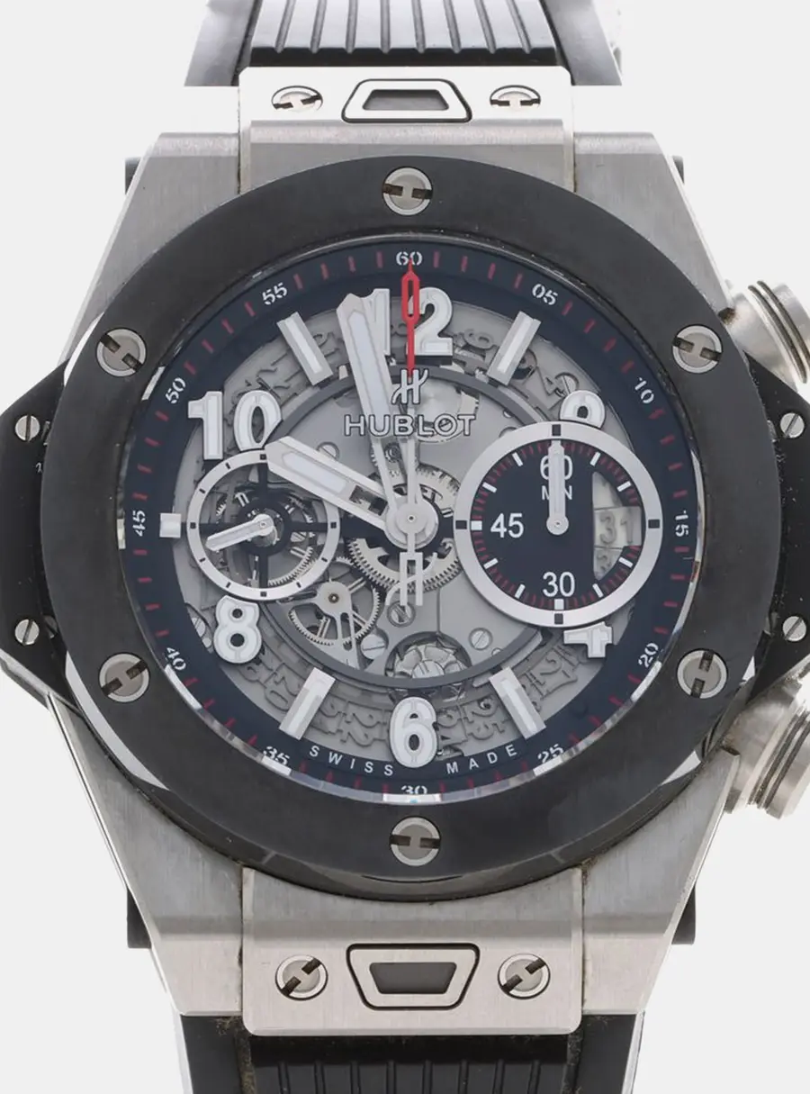 Hublot Big Bang Unico 411.NM.1170.RX Silver Titanium, Ceramic Automatic Men's Wristwatches 45mm