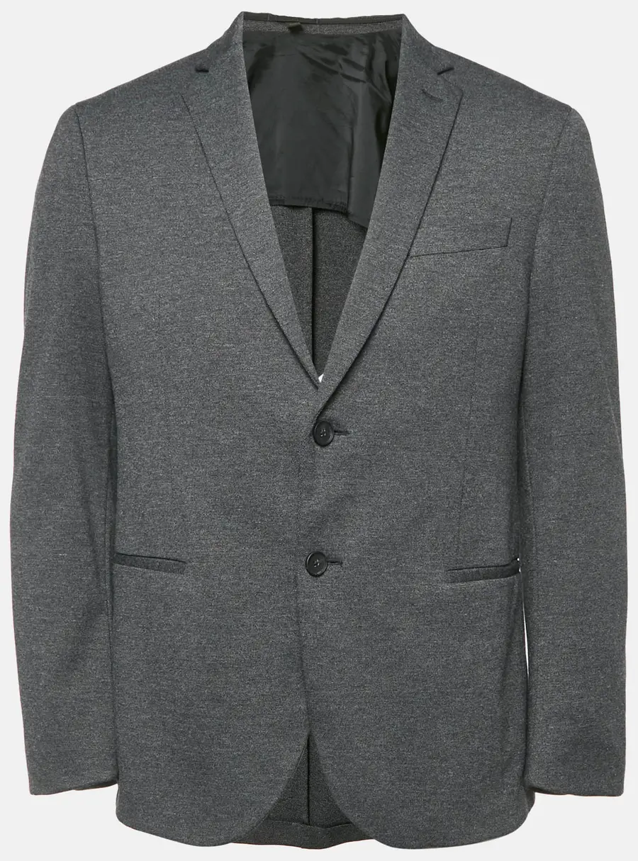 Hugo Boss Black Knit Button Front Tailored Blazer L