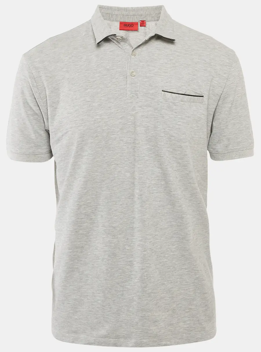 Hugo Boss Grey Jersey Polo T-Shirt L
