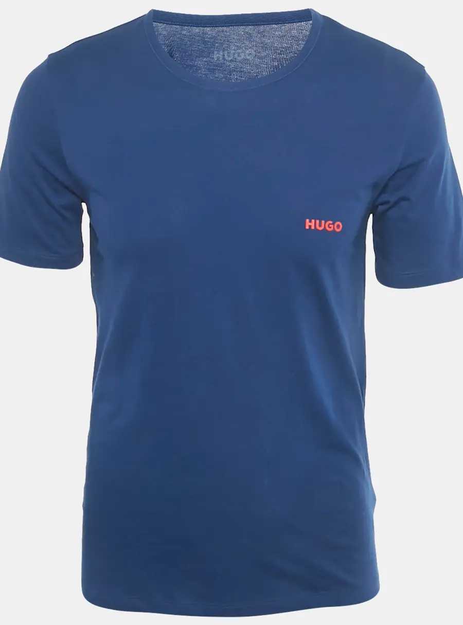 Hugo Boss Blue Logo Print Jersey Triplet P T-Shirt M